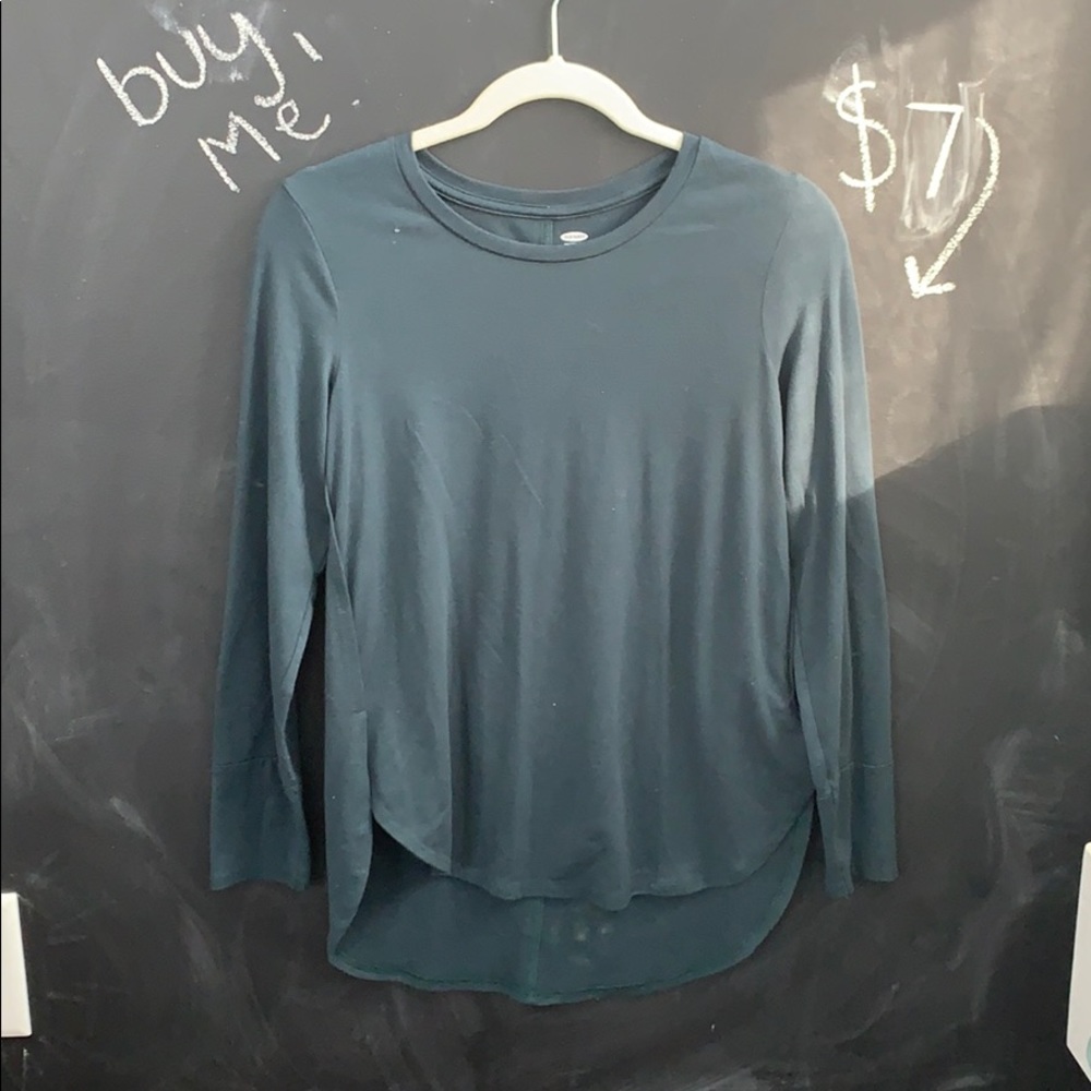 Kids Dark Green Long Sleeve Shirt